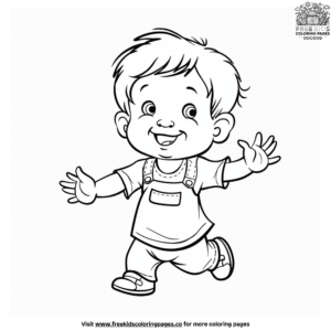 Adorable Baby Boy Coloring Pages