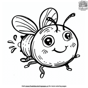 Big headed bug coloring pages