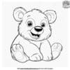 Adorable Cute Bear Coloring Pages