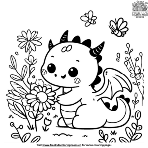 Cute Dragon Coloring Pages