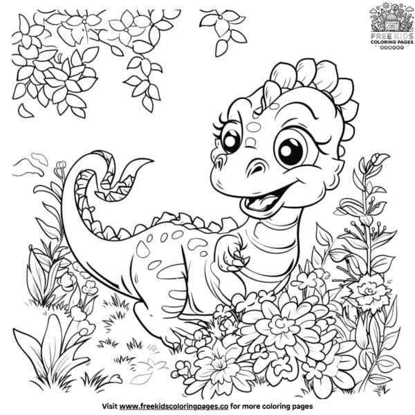 Happy dragon coloring pages