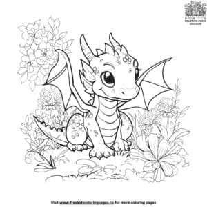 Lovely Dragon Coloring Pages