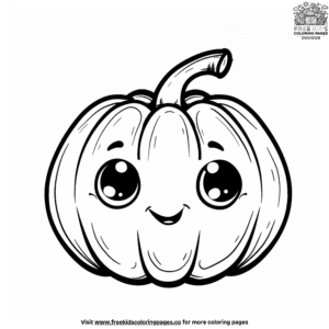 Cute pumpkin coloring pages