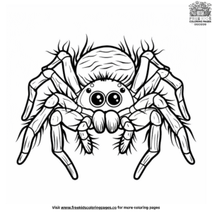 Cool spider coloring pages for kids