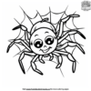 Cute Spider Coloring Pages
