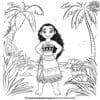 Disney Moana's Tropical Paradise Coloring Page Set