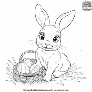 Exciting Easter Bunny and Egg Hunt Coloring Pages