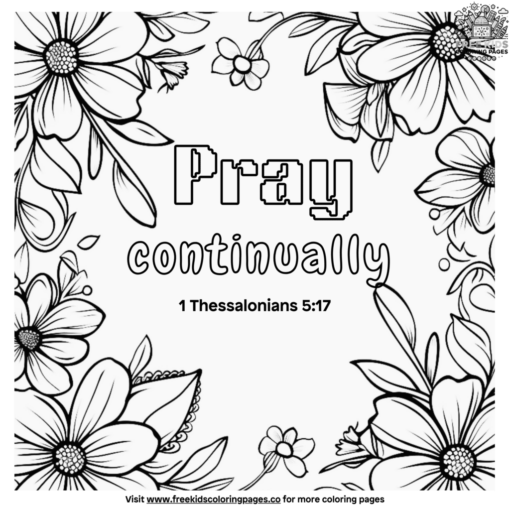 Easy bible verse coloring pages