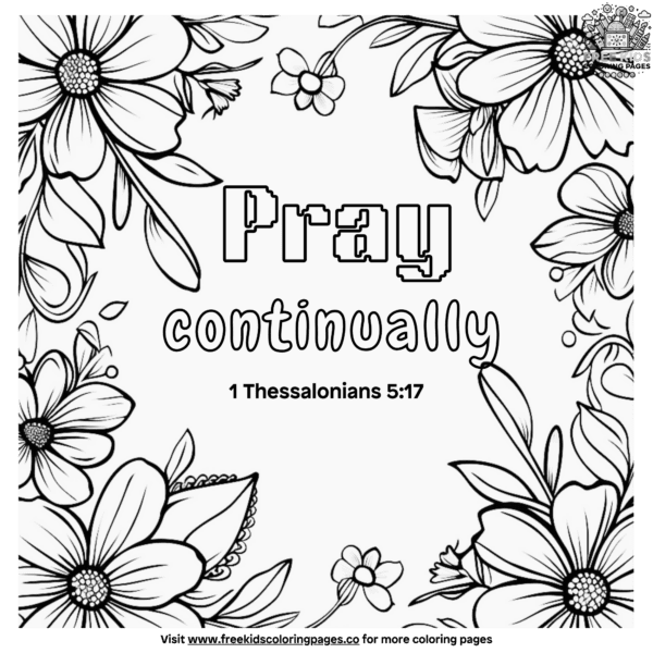 Encouraging bible verse coloring pages