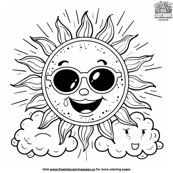 Fun cartoon coloring pages