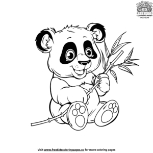 Cute and lively cartoon character coloring pages