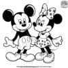 Delightful Mickey and Minnie Coloring Pages