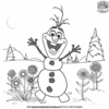 Summertime Olaf Coloring Pages For Toddlers