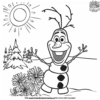 Fun Olaf Summer Coloring Pages For Kids