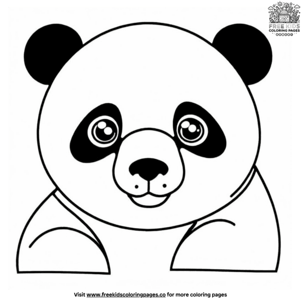 Panda bear coloring pages