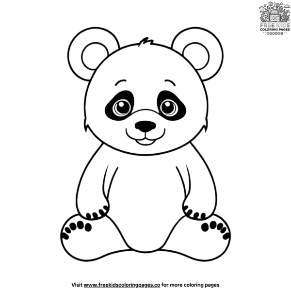 Captivating panda bear coloring pages