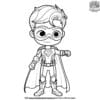 Beautiful Preschool Superhero Coloring Pages