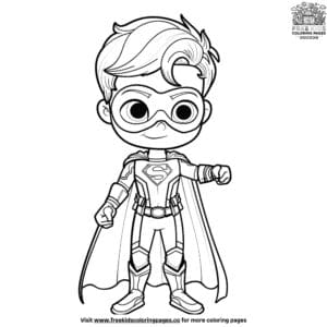 Beautiful Preschool Superhero Coloring Pages