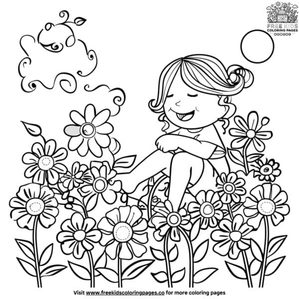 Relaxing coloring pages for kids