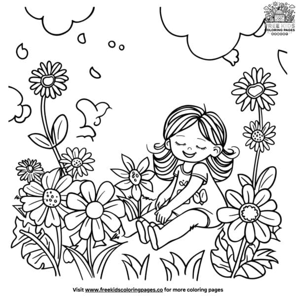 Charming relaxing coloring pages for kids