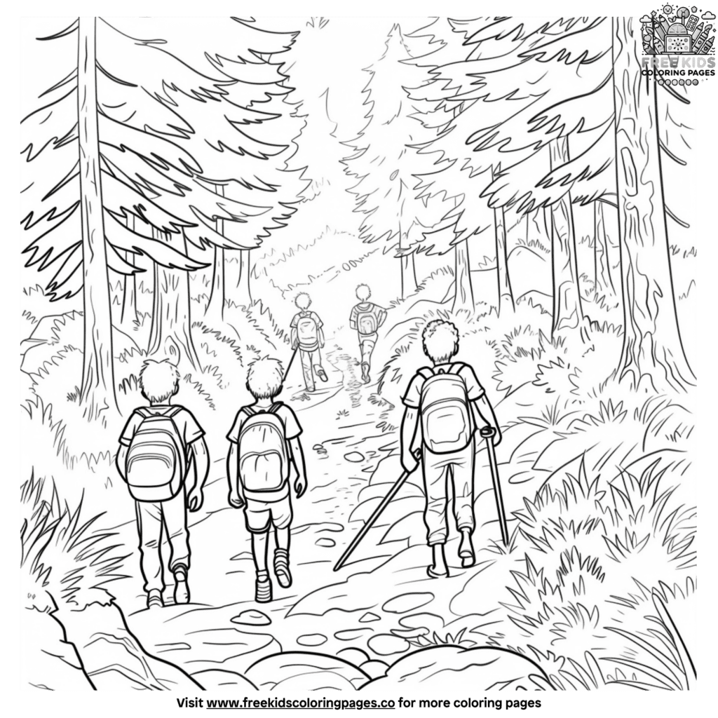 FunFilled Solo Camping Coloring Pages
