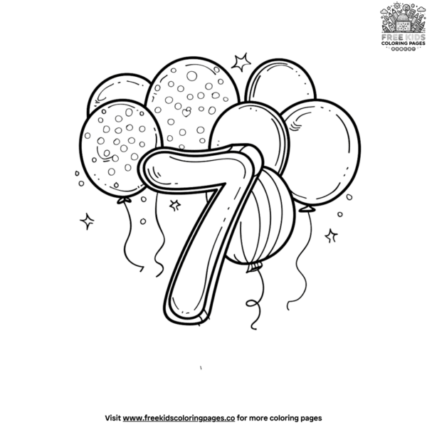 Fun toddler number coloring pages