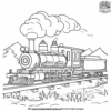 Coal-Run Train Coloring Pages