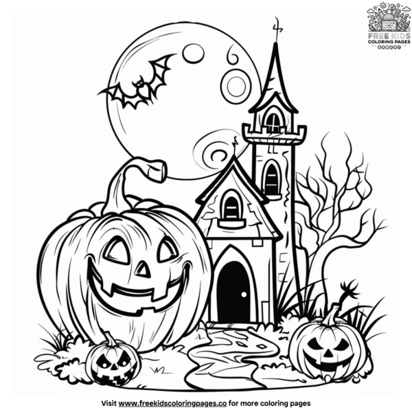 Happy Halloween Coloring Pages