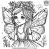 Detailed Fairy Coloring Pages