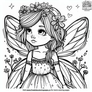 Appealing Fairy Coloring Pages