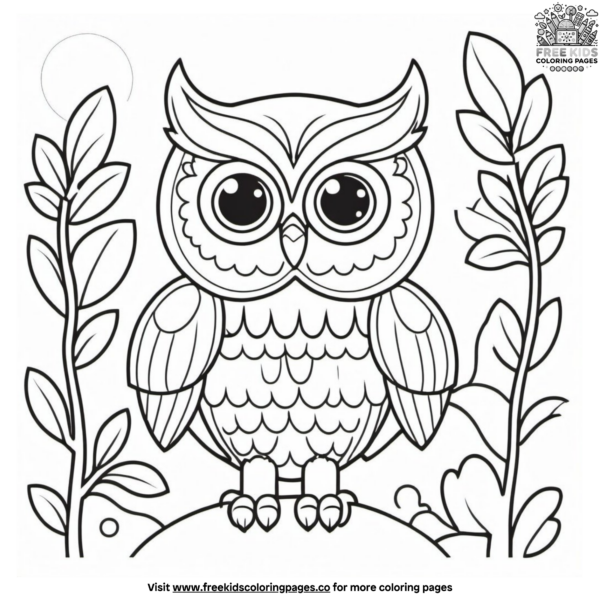 Detailed Realistic Owl Coloring Pages: Bring Nature to Life