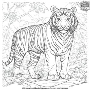 Detailed Tiger Coloring Pages: Intricate Designs for Creative Minds