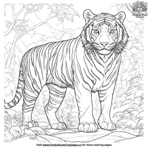 Detailed tiger coloring pages: intricate designs for creative minds