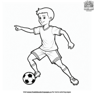 Goalscorer Soccer Coloring Pages