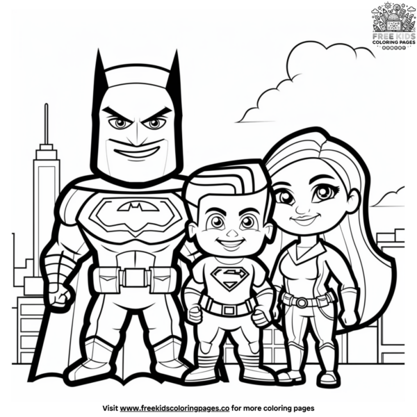 Superhero Adventure Coloring Pages
