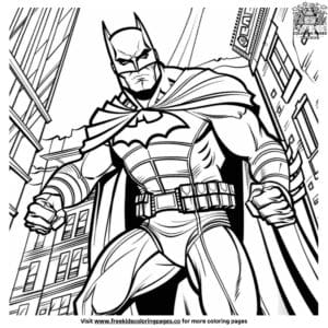 Thrilling superhero adventure coloring pages