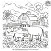 Easy Farm Coloring Pages