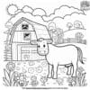 Serene Farm Coloring Pages