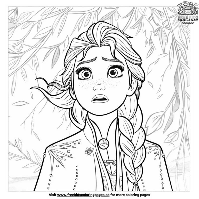 Easy Frozen Coloring Pages