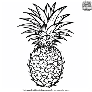 Easy Fruit Coloring Pages