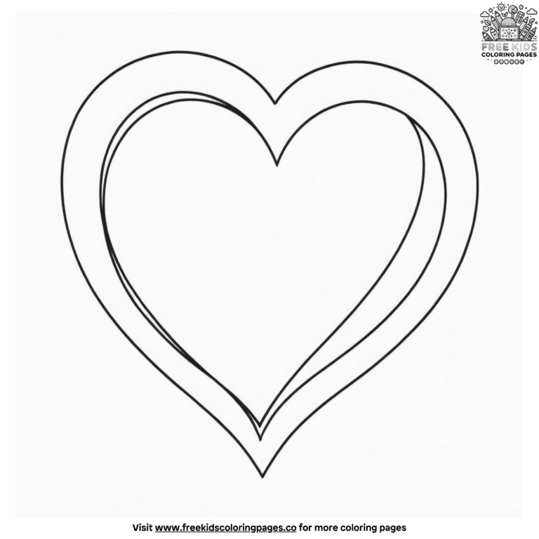 Fun Heart Coloring Pages