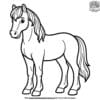 Basic Horse Coloring Pages