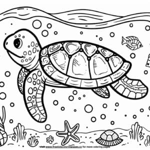 Easy ocean coloring pages