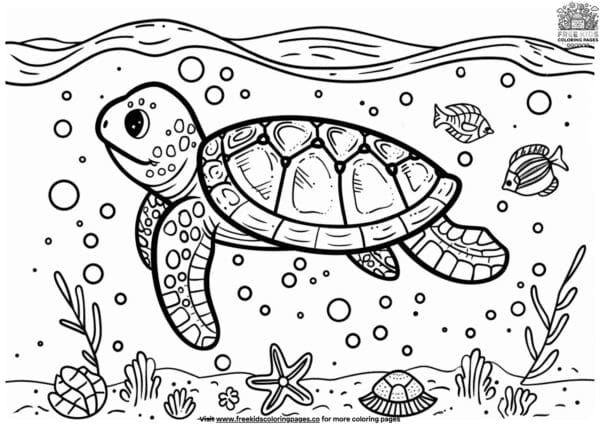 Easy ocean coloring pages