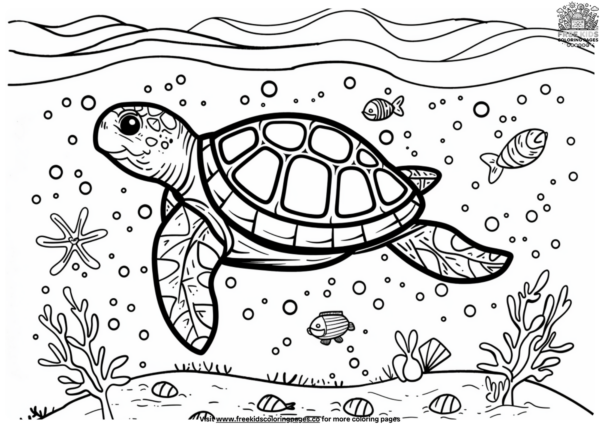 Easy Ocean Coloring Pages