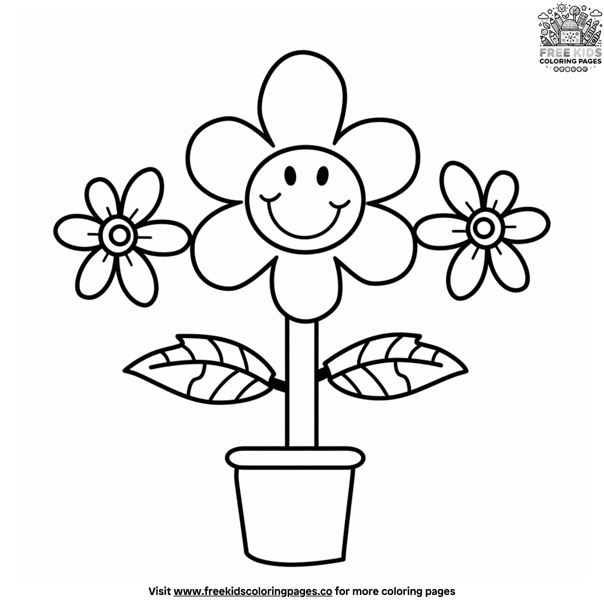 Plant Coloring Page Simple Plant Coloring Page Simple
