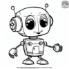 Easy Robot Coloring Pages