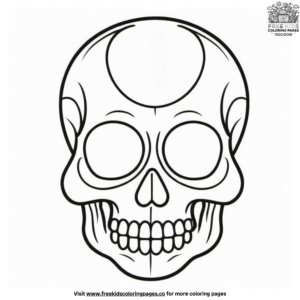 Easy Skull Coloring Pages