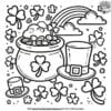 Easy St. Patrick's Day Coloring Pages for Kids