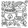 Easy St. Patrick's Day Coloring Pages for Kids